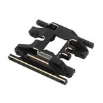 INJORA Black Coating Brass Skid Plate Transmission Mount for 1/18 RC Crawler TRX4M Upgrade, 53g