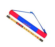 Sarfuddin Flutes E Natural Base Right Hand Bansuri Size 30 inches Bamboo Flute With Carry Bag