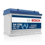 Bosch S4E08 Car Battery 70 A/h - 760 A - 12 V, Type 096, EFB Lead-acid for Vehicles with a Start/Stop System, Left (-) Right (+), 278 x 175 x 190 mm