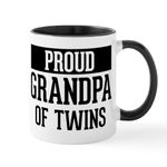 CafePress Proud Grandpa of Twins 11 oz (325 ml) Ceramic Coffee Mug