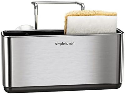 simplehuman Slim Sink Caddy, Brushed Stainless Steel