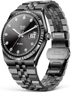 2026 Smart Watch with Bluetooth Calls, 1.32" AMOLED Display, 160+ Sports Modes, Heart Rate/Blood Oxygen/Blood Pressure/Sleep Monitor, IP68 Waterproof, Compatible with iOS Android for Men Women Black