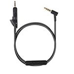 kwmobile Headphone Cable for Bose QuietComfort 15-150cm Replacement Cord with Microphone + Volume Control - Black