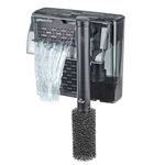 hygger Aquarium HOB Filter 105 GPH for 10-20 Gallon Fish Tank Power Filter with Adjustable Water Flow Extendable Intake Tube External Hang-On Back Filter