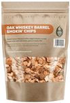 Green Olive Firewood - Wood Chips for smoking, 3L - bbq wood chips Ideal for use In BBQ's or Smokers - Flavoured smoking wood chips, for smoking meat, fish and even vegetables - Whiskey Oak