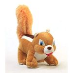 FrndzMart Smiling Squirrel Stuffed Animal Toy | Attractive Plush Soft Toy Gift for Baby and Kids | 33 cm (Color May Vary)