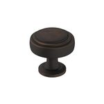 Amerock | Cabinet Knob | Oil Rubbed Bronze | 1-1/4 inch (32 mm) Diameter | Winsome | 1 Pack | Drawer Knob | Cabinet Hardware