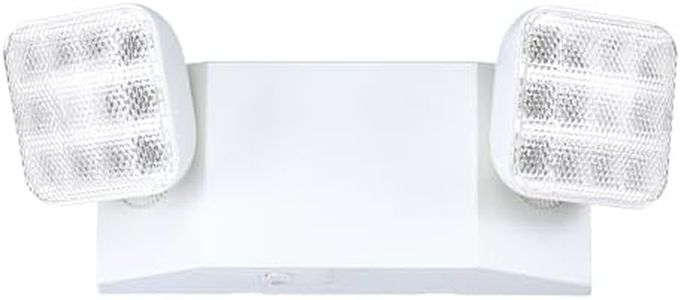 Gruenlich LED Emergency Exit Lighting Fixtures with Two LED Heads and Back-Up Batteries- US Standard Emergency Light, UL 924 Qualified, 120-277 Voltage, 1-Pack