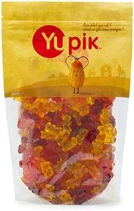 Yupik Fruit Gummy Bears, Natural Colors & Flavors, 2.2 lb, Gluten-Free, Made From Fruit Juice, Chewy & Soft Gummies, Fun Treat, Sweet Candy, Delicious Snack, Ideal for Gifting, Holidays & Baking