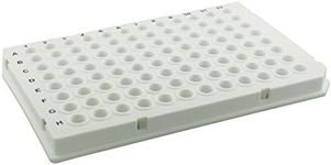 0.1ml 96-Well PCR Plate, Natural, Straight Sided, 10 Plates/Unit