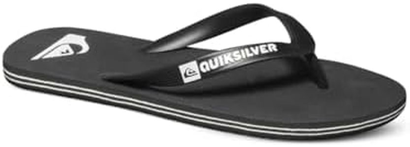 Quiksilver Men's Molokai Sandal, Black/Black/White, 45