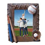 Luai Fashion Handmade Photo Frame 3D Baseball Sports Frame Birthday Gifts for Men,Women,Athletes,Coaches,Teams (Brown)