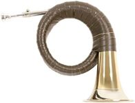 Roy Benson MOD.HH-101 Green Synthetic Leather Taping Hunting Horn, with Nylon Bag