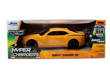 Jada Toys HyperChargers 2010 Chevy Camaro SS BTM Remote Controlled Vehicle (1:16), Yellow