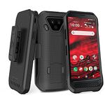 BELTRON DuraForce Ultra 5G UW Case with Clip, Heavy Duty Case with Swivel Belt Clip for Kyocera DuraForce Ultra 5G E7110 (Verizon) Features: Secure Fit & Built-in Kickstand (Black)