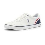 U.S. Polo Assn. Oskar Men's Off White Sneakers-(UK/8) (US/7) (2FD23070A01)