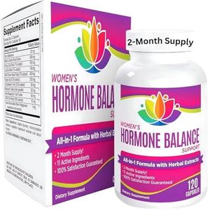2-Month Women's Hormone Health Support Supplement | All-in-1 Formula for Women | Perfect Blend of 11 Herbs/Extracts | Female Hormonal Balance Complex Pills | Bulk Savings 60-Day Supply | 120 Capsules
