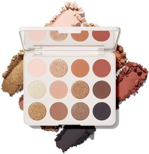 Morphe ChromaPlus 12-Pan Eyeshadow Palette - High Pigment Eye Makeup with Shimmer, Matte & Metallic Eye Shadow - Neutral Eyeshadow Makeup Collection for All-Day Wear - Flickering Sands (0.52 oz)