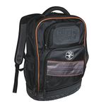 KLEIN TOOLS 55456BPLKLE Tradesman Pro Tech Backpack 55456BPL, Black/Orange, Full Size