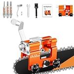 Chainsaw Sharpener Jig, Hand Cranked Chainsaw Chain Sharpening Kit, Portable Fast Crank Chainsaw Sharpener Tool for 4"-22" Chain Saws & Electric Saws, DIY Lumberjack, Garden Worker