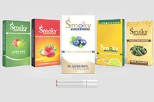 Smoky Herbals 100% Tobacco & Nicotine Free Cigarette for Mood Enhance & Relieve Stress - (Paan, Lemon, Blueberry, Strawberry, Double Apple) - Pack of 5 Flavours