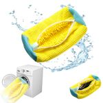 Shoe Washing Bag for Washing Machine, Laundry Shoe Bag for Washer Dryer, Reusable Zipper Shoe Washing Bag Sneaker Cleaning Bag