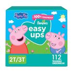 Pampers Easy Ups Training Underwear Peppa Pig Size 4 2T-3T, 1 Pack (Count of 112)