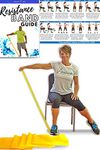 Resistance Band for Seniors: Exercise Band specifically Created for Seniors with Light Resistance and Longer Length + Instruction Guide. Latex Free. Exercise , Stretching , Physical Therapy