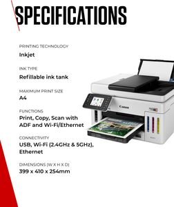 Canon MAXIFY GX6150 MegaTank Printer – Wireless All-in-One Inkjet