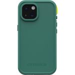 OtterBox iPhone 15 (Only) FRĒ Series Waterproof Case with MagSafe (Designed by LifeProof) - Pine (Green), Waterproof, 60% Recycled Plastic, Sleek and Stylish