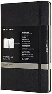 Moleskine - Professional Hard Cover Notebook - Large - Black