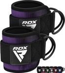 RDX Ankle Straps for Cable Machines Resistance Bands Attachment,7mm Neoprene Padded 10”x4”,Wrist Cuff Women Men Home Fitness, Weight Lifting D-Ring Booty Leg Workout Curls Kickbacks