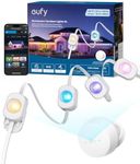 eufy Permanent Outdoor Light S4, Radar-Activated Lights, 100ft with 72 LEDs, RGB+WW Color Mixing Tech, IP67 Waterproof, AI-Driven Mood Lighting, Matter-Enabled Lights, eufy Camera Compatible