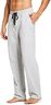 BALEAF Mens Sweatpants Cotton Yoga Pants Open Bottom Joggers Straight Leg Running Casual Loose Track Pants with Pockets Light Gray L