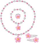 BGSHEMNI Girls Flower Jewelry Set -