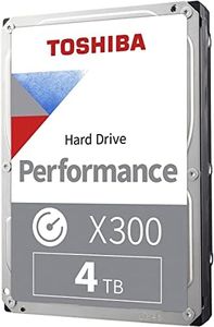 Toshiba X300 4TB Performance & Gaming 3.5-Inch Internal Hard Drive – CMR SATA 6 GB/s 7200 RPM 256 MB Cache - HDWR440XZSTA