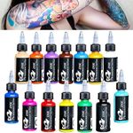 14Pcs Tattoo Ink 14 Colors Set 1 oz