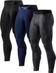 TSLA Men's Compression Pants, Cool 