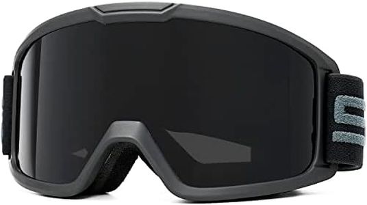 SPOSUNE Ski & Motorcycle ATV Goggles with Anti-fog Dual Lens - Off Road Racing Dirt Bike & Snow Goggles for Men & Women