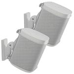 Sanus Adjustable Speaker Wall Mounts Designed For SONOS ONE, PLAY:1 & PLAY:3 - Pair (White)