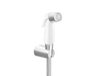 Kohler 12925IN-CP Complementary Health Faucet for Toilet | Ideal Toilet Jet Spray for High Water Pressure | Bathroom Jet Spray with Flexible Metal Hose and Holder, White, 1 M Hose