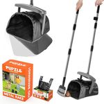 Pooper Scooper for Dogs with 25 Poop Bags, Dog Poop Scooper, Metal Poop Scooper, Dog Pooper Scooper Heavy Duty