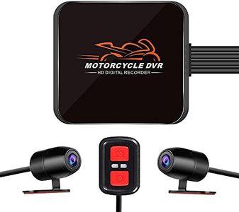 VSYSTO WiFi Motorcycle Dash Cam, 2 Channels 130° Wide Angle Lens Night Vision Front & Rear HD 1080P Camera Motorbike DVR, G-Sensor, Loop Recording (Black-D6L)