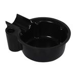 Pearl Shaving Grooming Bowl, Smooth Luxury Shaving Mug for Shave Cream Gel & Soap, Shaving Cup with Razor & Brush Stand, Durable Wet Shaving Lathering Bowl Kit (SSB-15 Black)