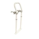 NRS Healthcare Height Adjustable Swedish Bath Rail, White