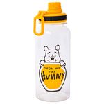 Silver Buffalo Winnie the Pooh Show Me The Hunny Twist Spout Plastic Bottle With Sticker Set, 32 Ounces