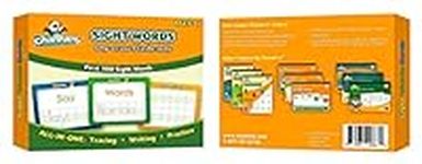 Channie’s Visual Dry Erase Flashcards for Pre-K Through First Grade Students’ to Learn to Trace, Practice &Write Their First 100 Sight Words, Ages 3+, 5.5” x 4.25