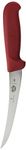 Victorinox Boning Curved Semi-Stiff Blade Fibrox Pro Handle, Red, 6"