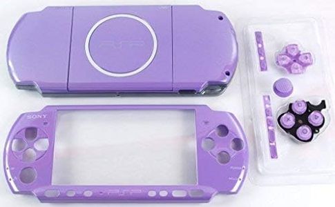 New Replacement PSP 3000 Full Housing Shell Cover with Buttons Screws Set - Purple.