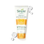 Simple Protect N Glow Vitamin C Glow Facial Wash 100ml | 100% Soap-Free Facewash | Bright & radiant skin| For dull & tired skin